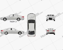 Toyota Crown Hybrid Athlete with HQ interior 2013 car clipart