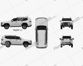 Toyota Land Cruiser GR-S 2021 car clipart