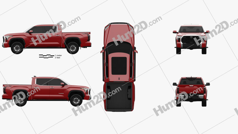 Toyota Tundra Crew Max Limited 2022 PNG Clipart
