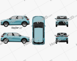 Toyota Raize 2021 car clipart