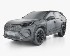 Toyota RAV4 XSE hybrid 2024 car clipart