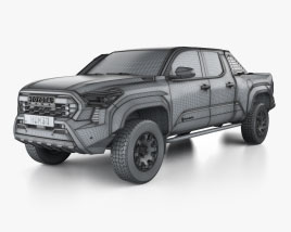 Toyota Tacoma Double Cab Long bed Trailhunter 2024 car clipart