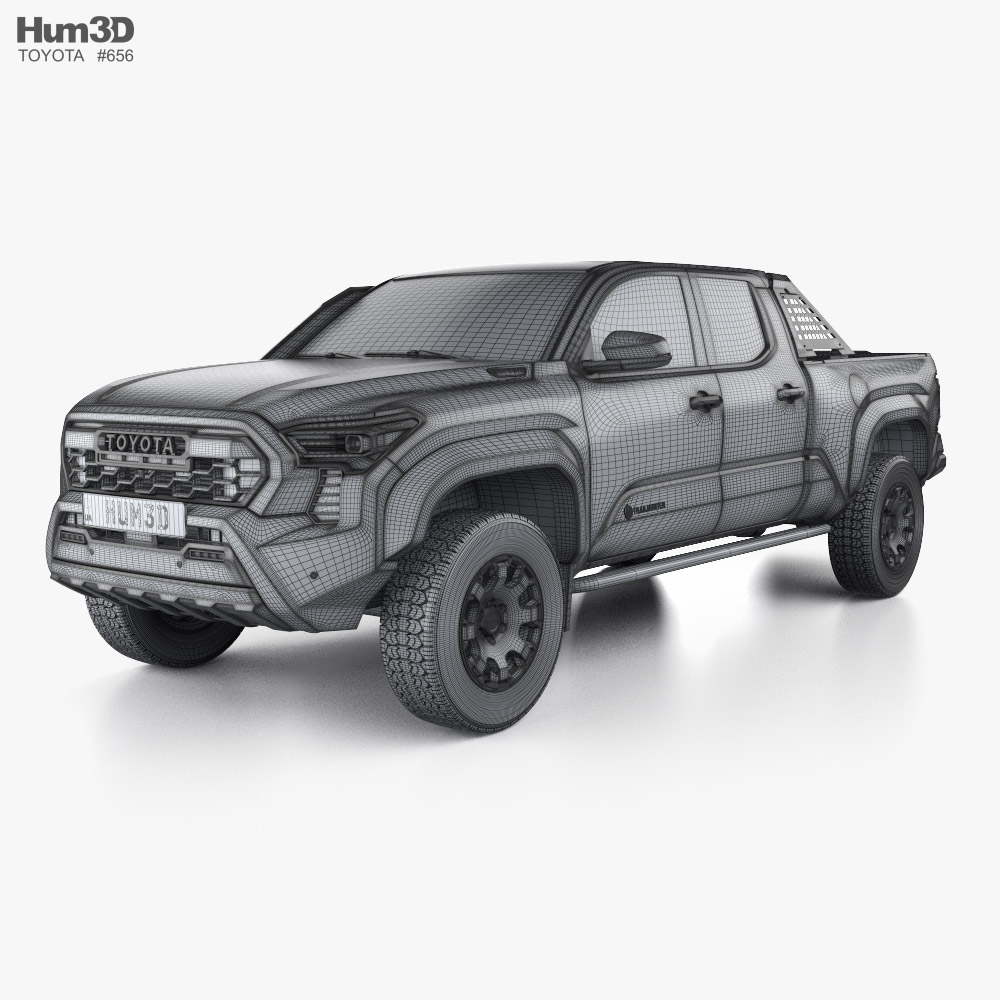 Toyota Tacoma Double Cab Long bed Trailhunter 2024 3D model