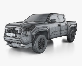 Toyota Tacoma Double Cab Short Bed TRD Sport 2024 car clipart