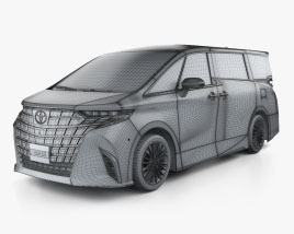 Toyota Alphard hybrid E-Four Executive Lounge 2024 clipart