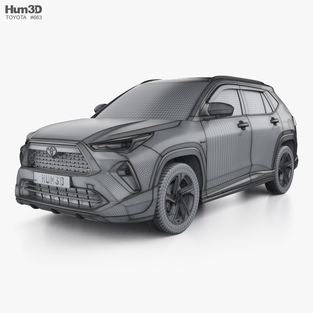 Toyota Yaris Cross S Hybrid GR Parts 2024 car clipart