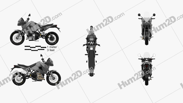 Track T-800CDI 2012 Motorcycle clipart