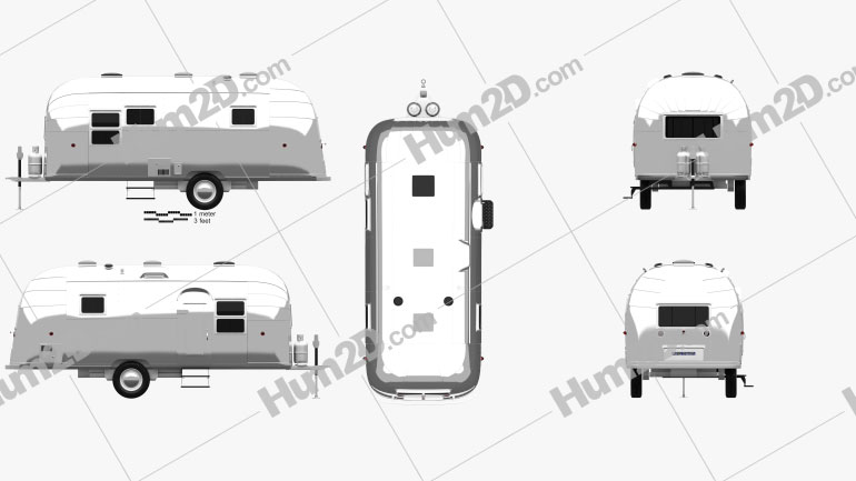 Airstream Flying Cloud Travel Trailer 1954 PNG Clipart