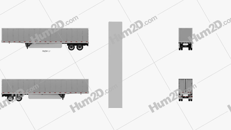 Utility 4000D-X Composite Wall Semi Trailer 2014 PNG Clipart