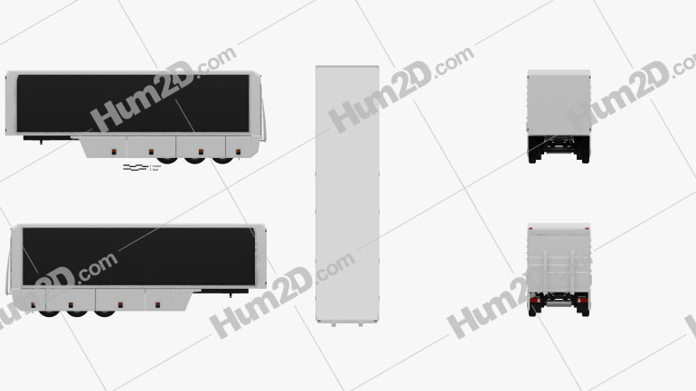 Generisch Box Semi Trailer 2011 clipart