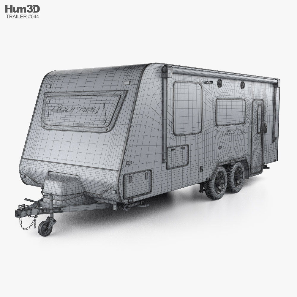 Jayco Journey Caravan Car Trailer 2024 3D model