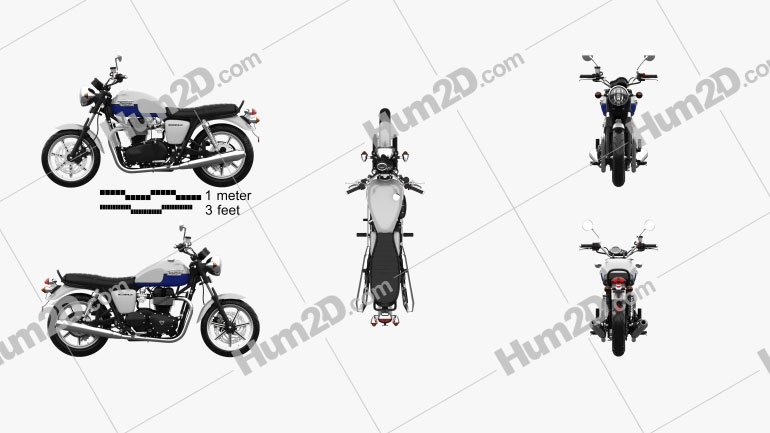 Triumph Bonneville 2015 Motorcycle clipart
