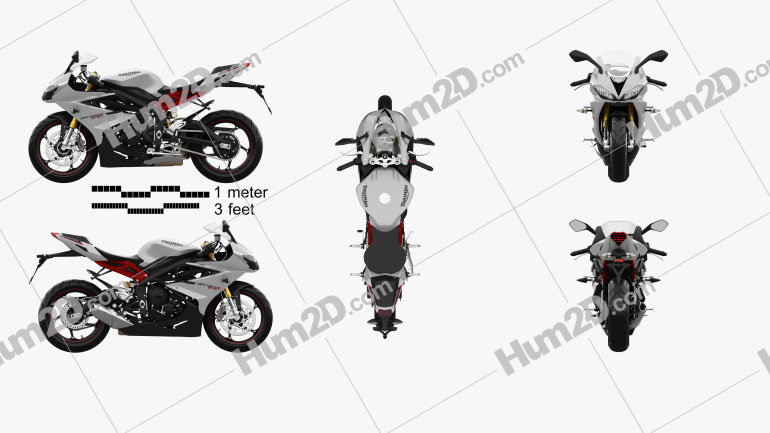 Triumph Daytona 675R ABS 2015 Motorcycle clipart