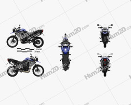 Triumph New Tiger 800 XC 2015 Motorcycle clipart