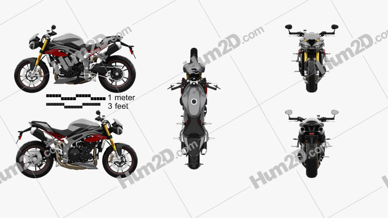 Triumph Speed Triple R 2015 Motorcycle clipart