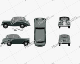 Triumph Mayflower 1949 car clipart