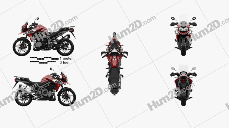 Triumph Tiger 1200 XrT 2018 Motorcycle clipart