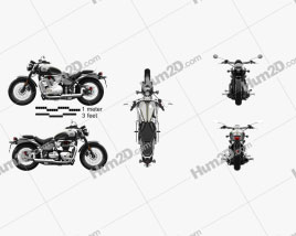 Triumph Bonneville Speedmaster 2018 Motorcycle clipart