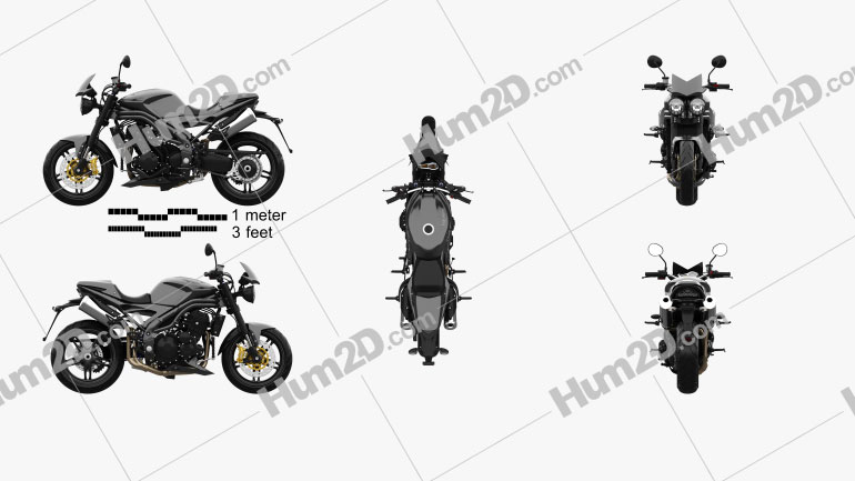 Triumph Speed Triple 2006 Motorcycle clipart