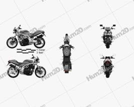 Triumph Speed Triple 955i 2000 Motorcycle clipart