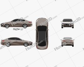 GAC Trumpchi GA6 2014 car clipart