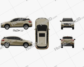 Trumpchi GS4 2015 car clipart