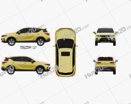 Trumpchi GS3 2017 car clipart