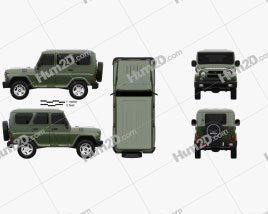 UAZ Hunter (315195) 2012 car clipart