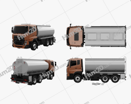 UD Trucks Quester Tanker Truck 2013 clipart