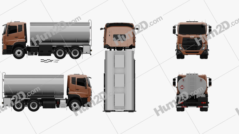 UD Trucks Quester Tanker Truck 2013 clipart