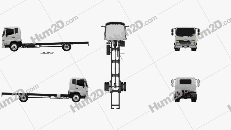 UD Trucks UD1800 Chassis Truck 2011 clipart
