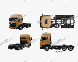 UD Trucks Quester Sattelzug 2013 clipart