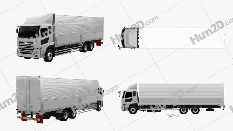 UD Trucks Quon GW Quester Box-LKW 2019 clipart