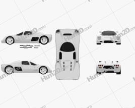 Ultima GTR 2009 car clipart