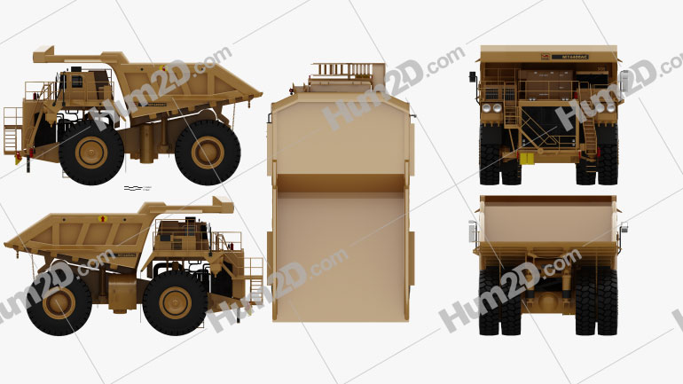 Unit Rig MT4400AC Dump Truck 2012 clipart