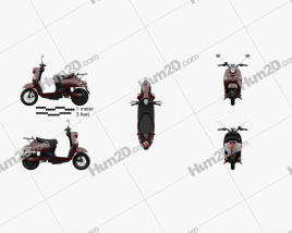 Unu Scooter 2015 Motorrad clipart