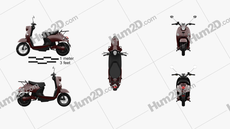 Unu Scooter 2015 Motorcycle clipart