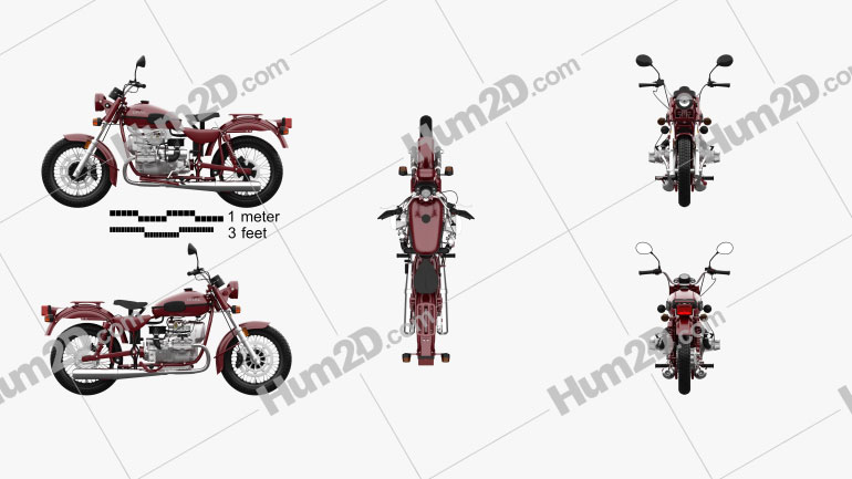 Ural Solo sT 2013 Motorcycle clipart