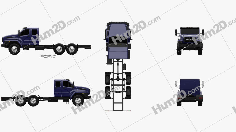 Ural Next Camiões Chassi 2015 clipart