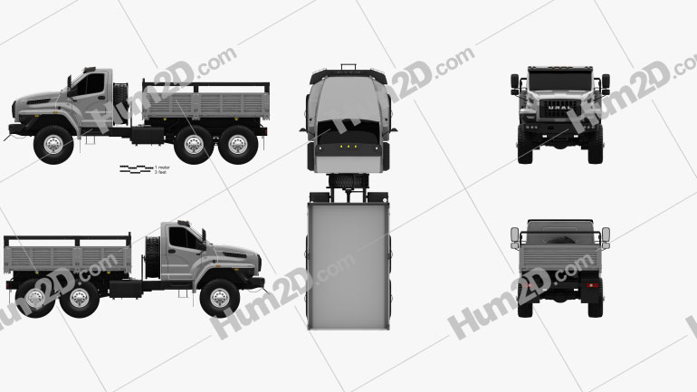 Ural Next Camião de plataforma 2016 clipart