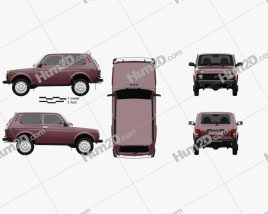 Lada Niva 4×4 21214 2012 car clipart