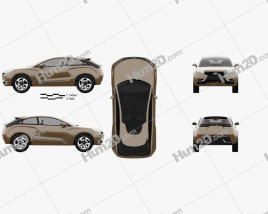 Lada XRAY 2012 Concept car clipart