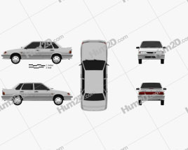 VAZ Lada Samara (2115) sedan 1997 car clipart