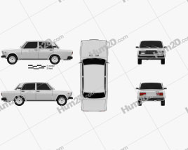 VAZ Lada 2107 2006 car clipart