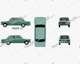 VAZ Lada 2103 1972 car clipart