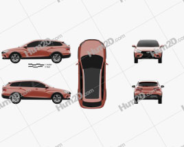 VAZ Lada Vesta Cross 2015 car clipart