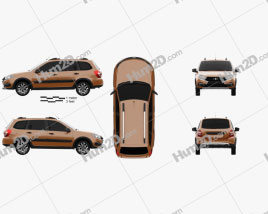 VAZ Lada Granta Cross 2019 car clipart