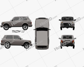 VAZ Lada Niva 4×4 (21214-57) Urban 2019 car clipart