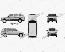 VAZ Lada Niva 4×4 (2131) Urban 2020 car clipart
