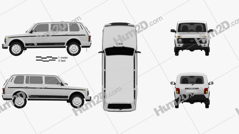 VAZ Lada Niva 4×4 (2131) Urban 2020 car clipart